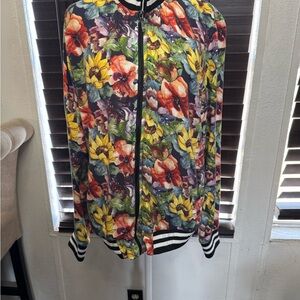 Floral Print Women's Bomber Jacket